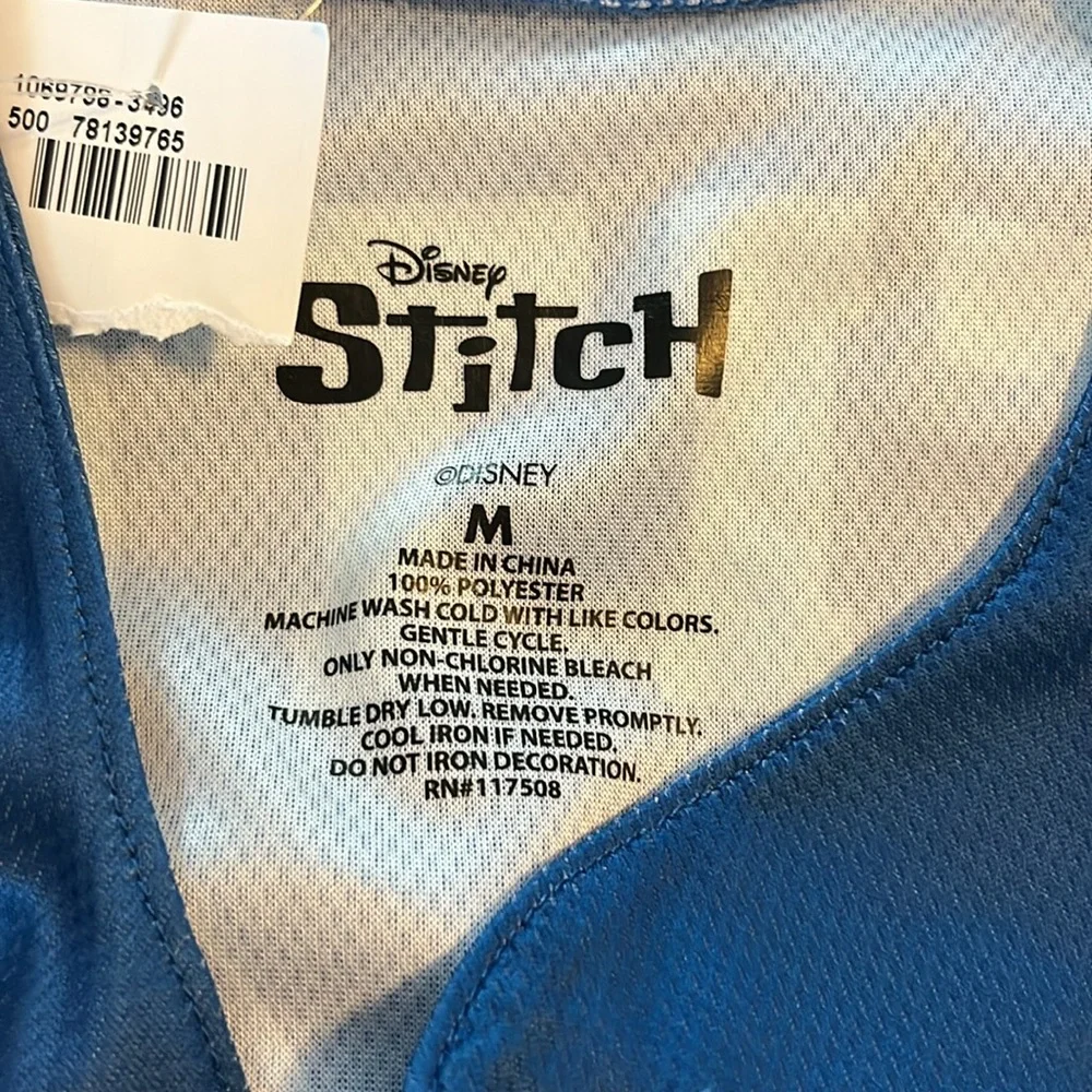 Disney Stitch Jersey Graphic Print Stitch 626 Baseball Shirt Men Size M Unisex